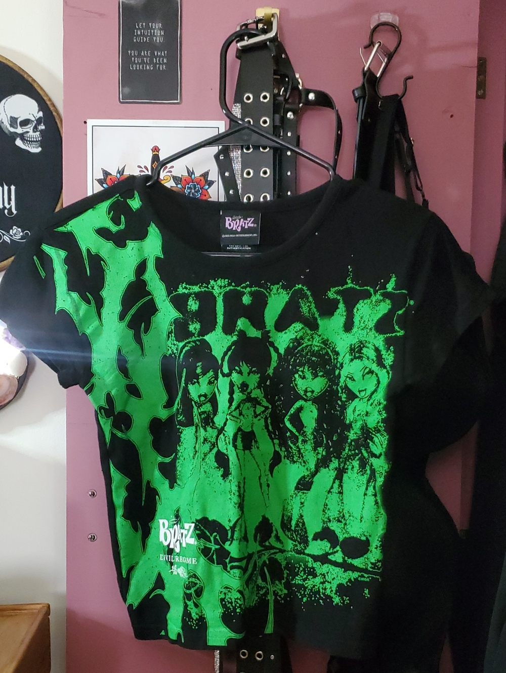 Y2k Punk Grunge Crop Tee